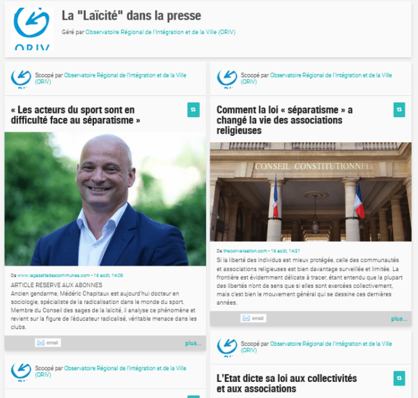 Panorama De Presse "Laïcité" — Oriv Grand Est